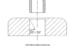 Press-fit procedure of a plain bearing