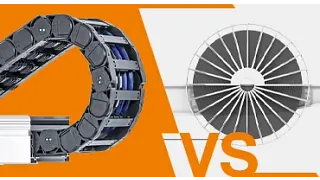 energy chain vs. motorised cable reel