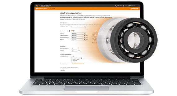 Online configuration for plastic ball bearings