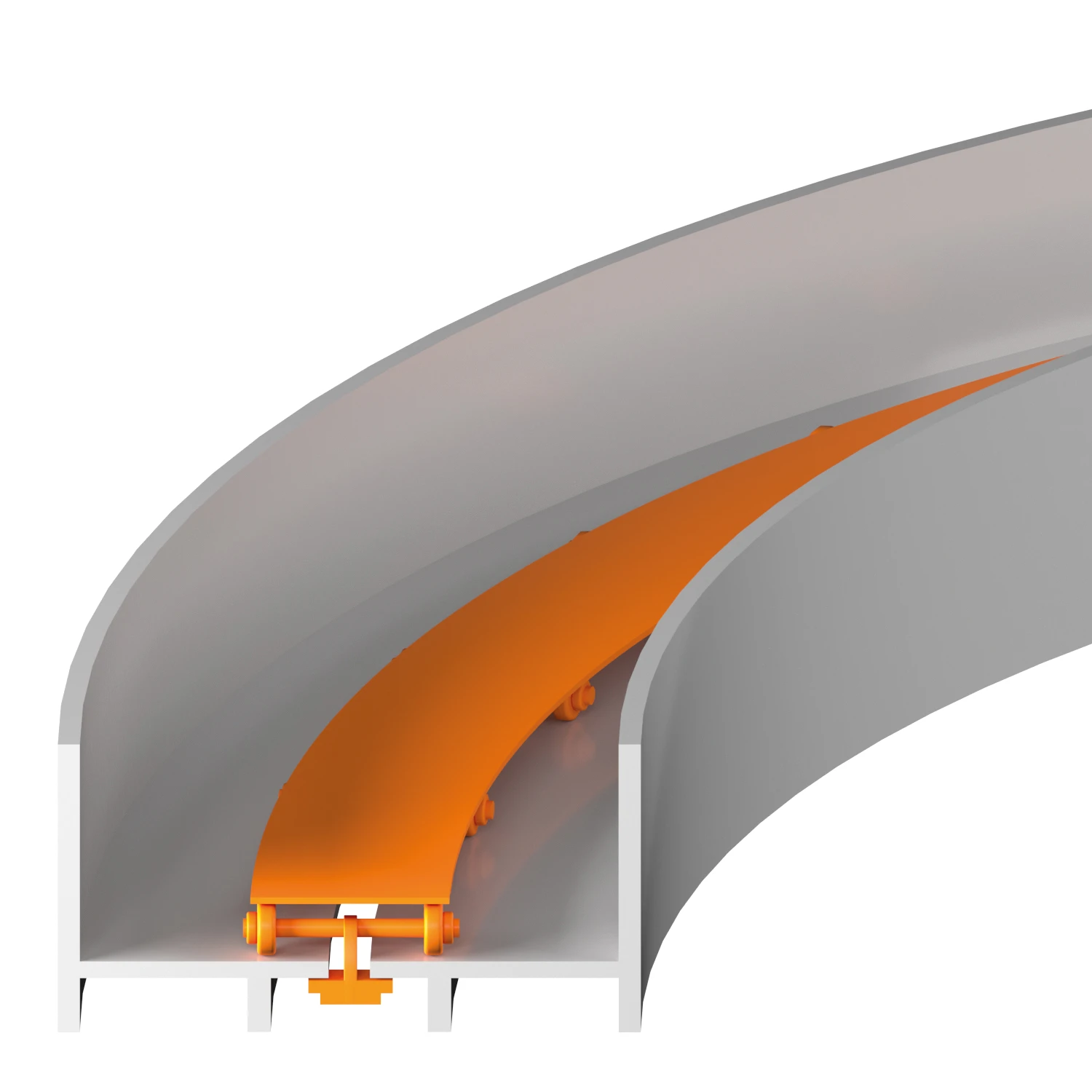 통합형 가이드를 포함한 회전 에너지 공급