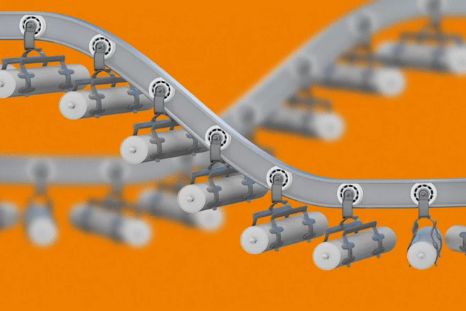Conveyor Roller Bearings in Overhead Conveyor Systems | xiros® | igus ...