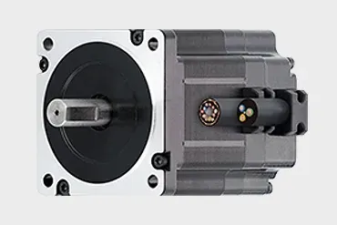 Stepper motor with metric connector, encoder & brake