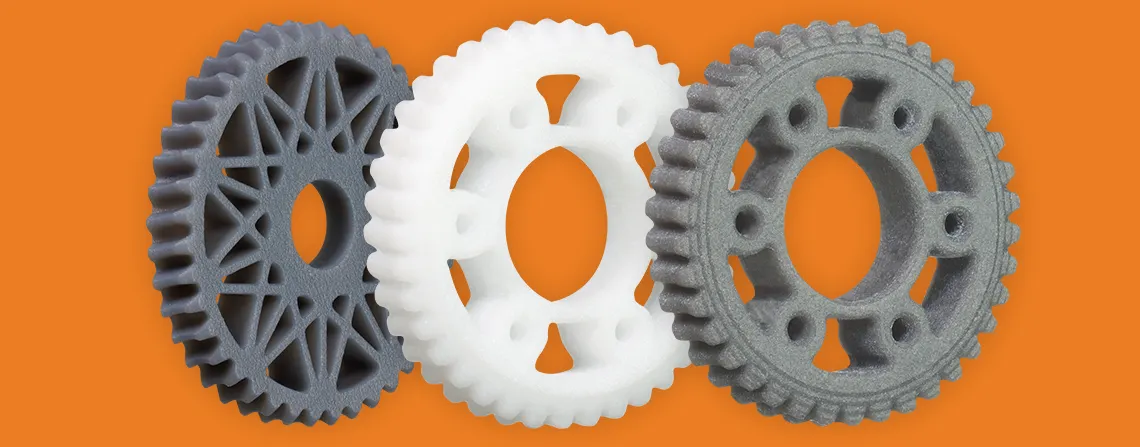 3D printed worm wheel