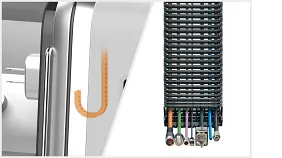 reacychain for cable guidance of the dental milling unit