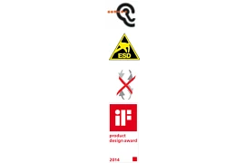 sonido, ESD, rigidez torsional, símbolos de premio & IF-design