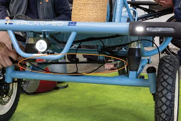 Packoped steering rod