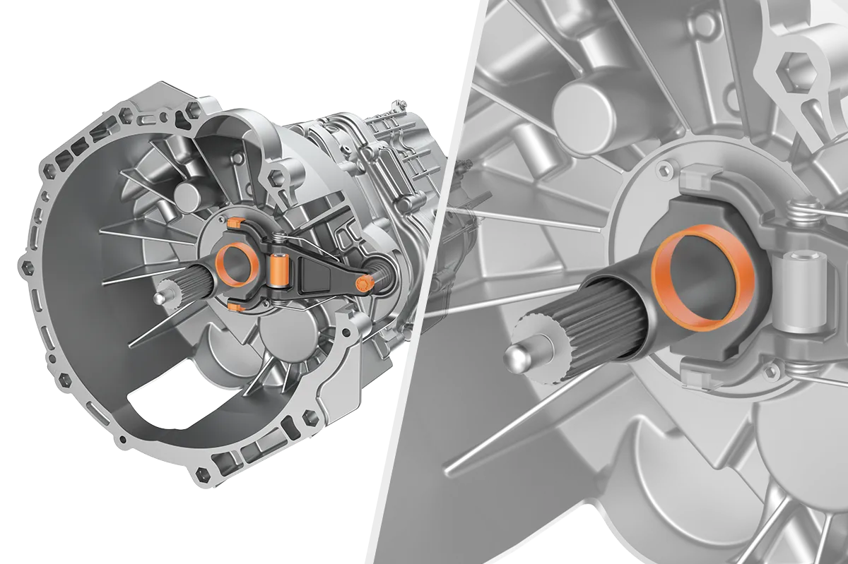 Ausrücklager im Getriebe
