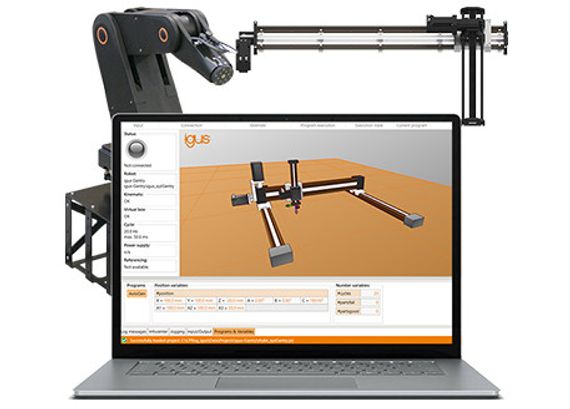 Ready-to-use robot control systems with software from igus
