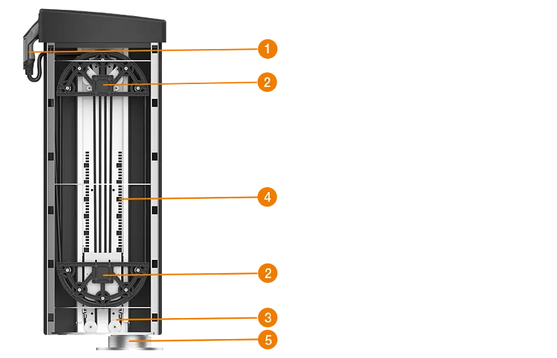 Cable retraction system e-tract | Simple and safe