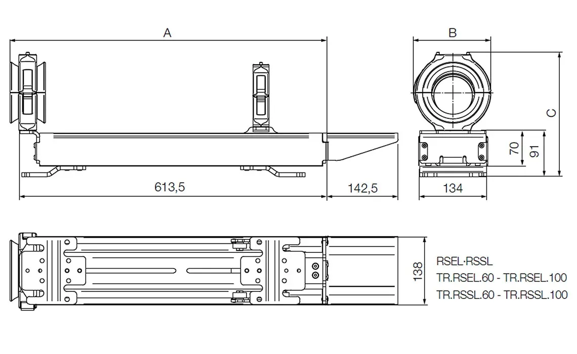 RSEL RSSL dimensions