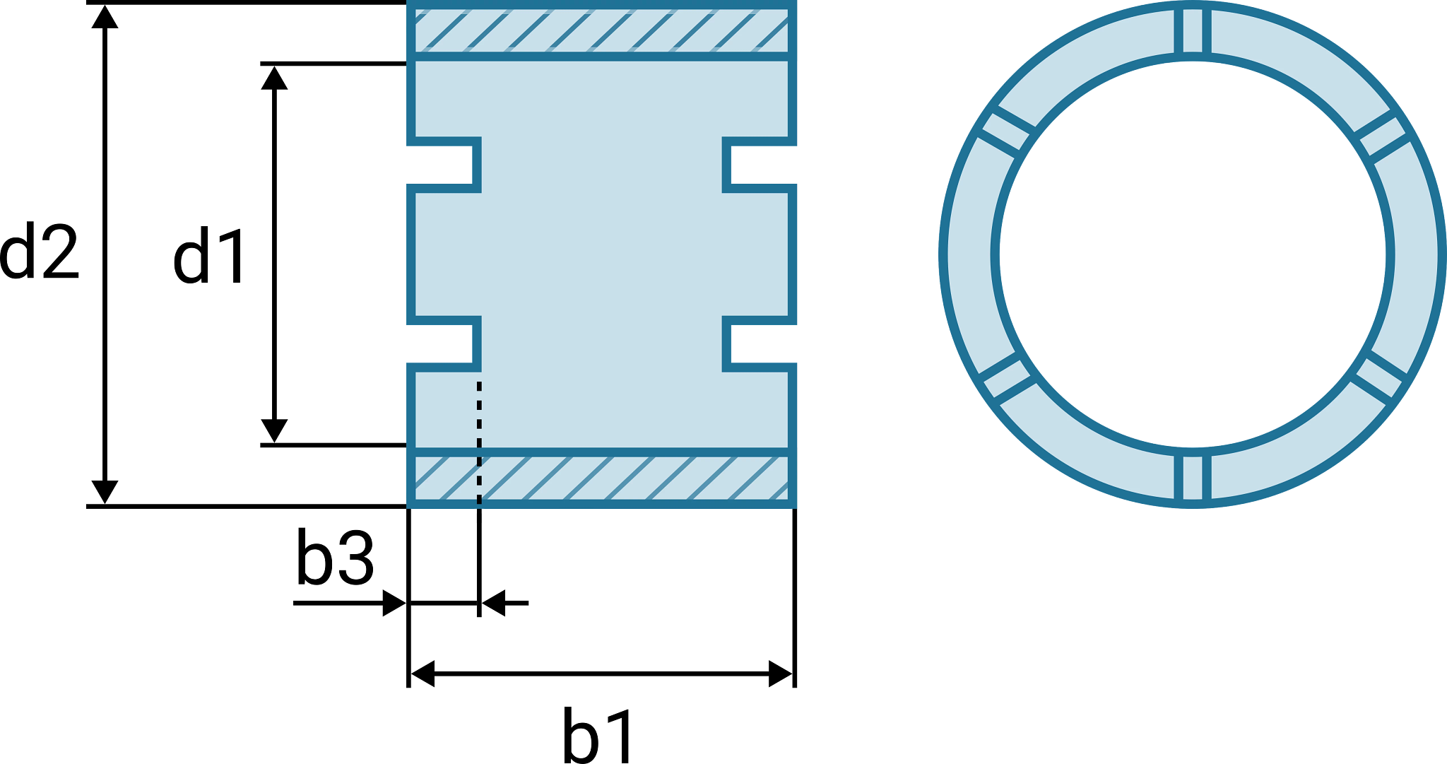 Clearance-free pre-loaded bearings