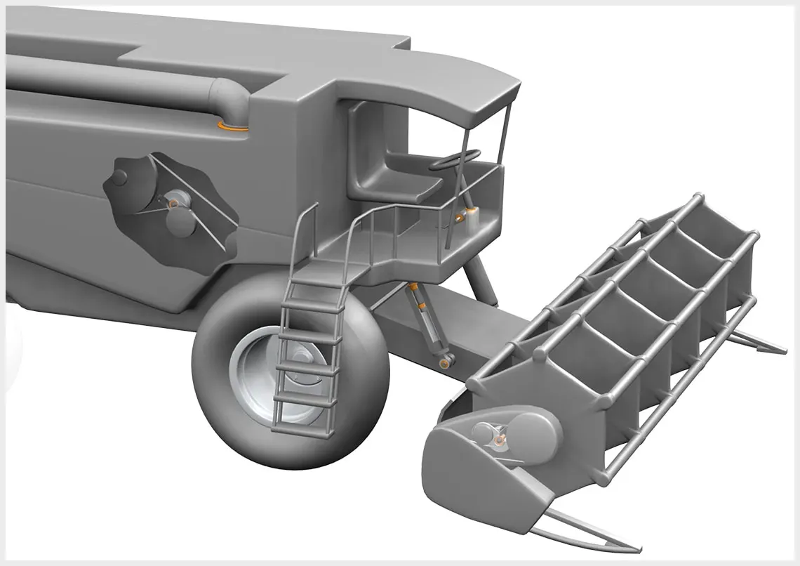 iglidur plain bearings in the combine harvester