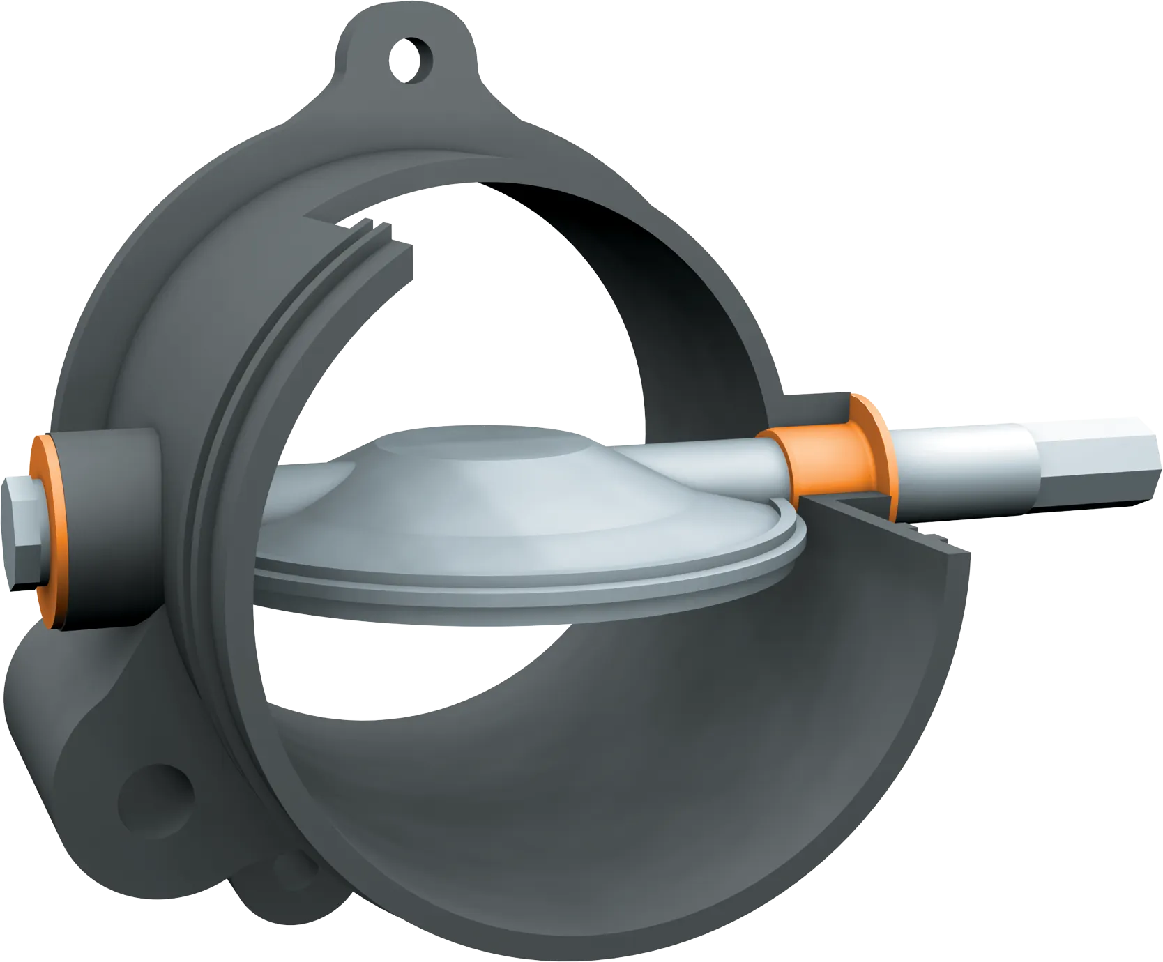 Plain bearing in the throttle valve