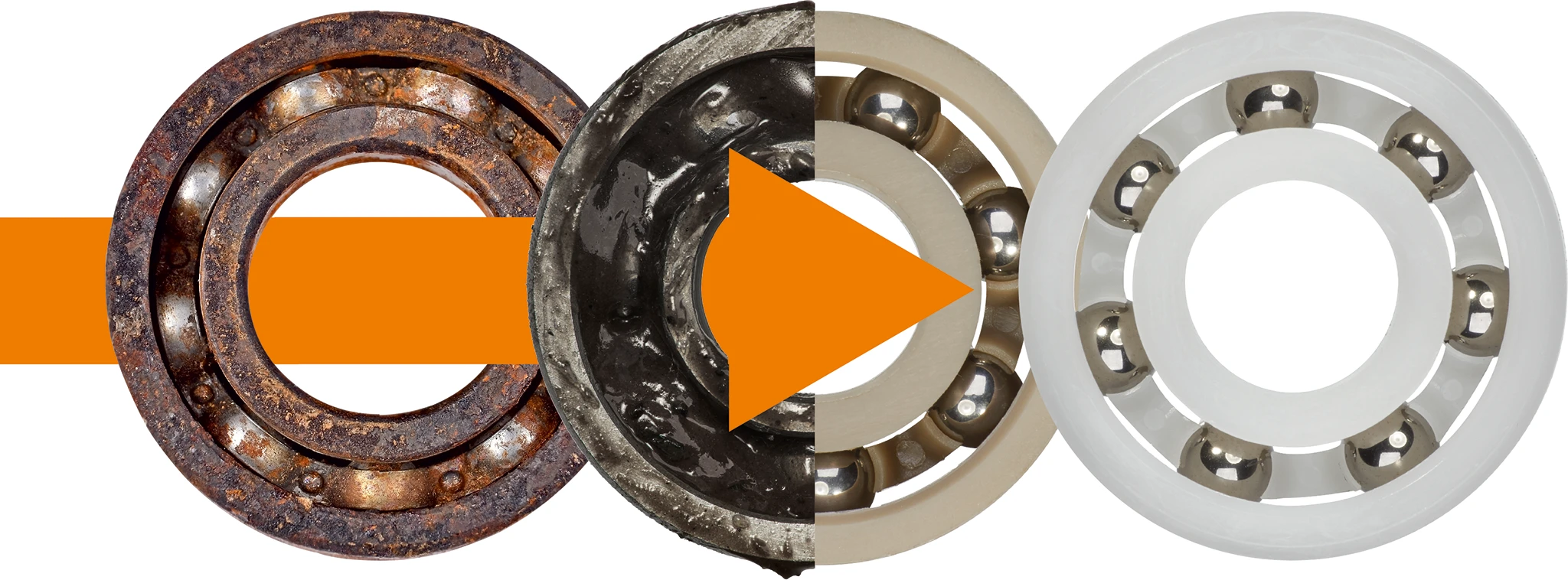 Výměna kuličkových ložisek: Od kovu k plastu