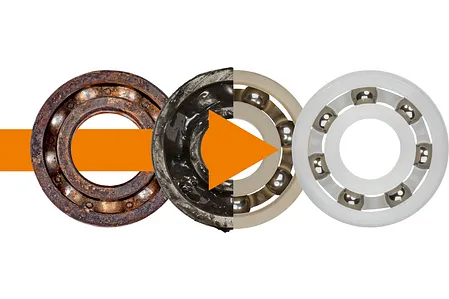 Kugellager wechseln: von Metall zu Kunststoff