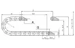 Energiekettenserie E045.2 | mit 2-Kammern, Leitungen im Außenradius reindrücken | Innenhöhe: 13 mm