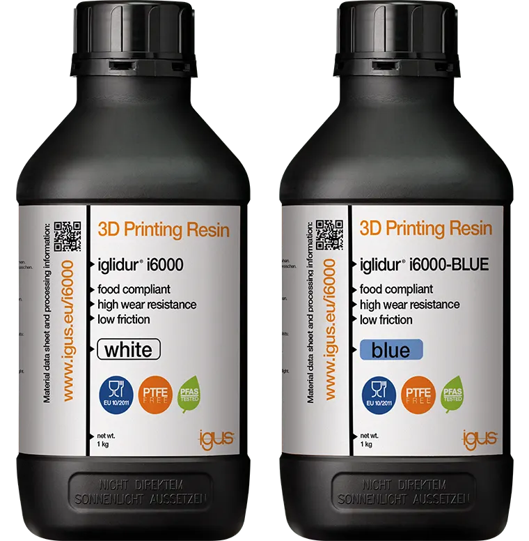 Lebensmittelechtes 3D-Druck-Resin iglidur i6000