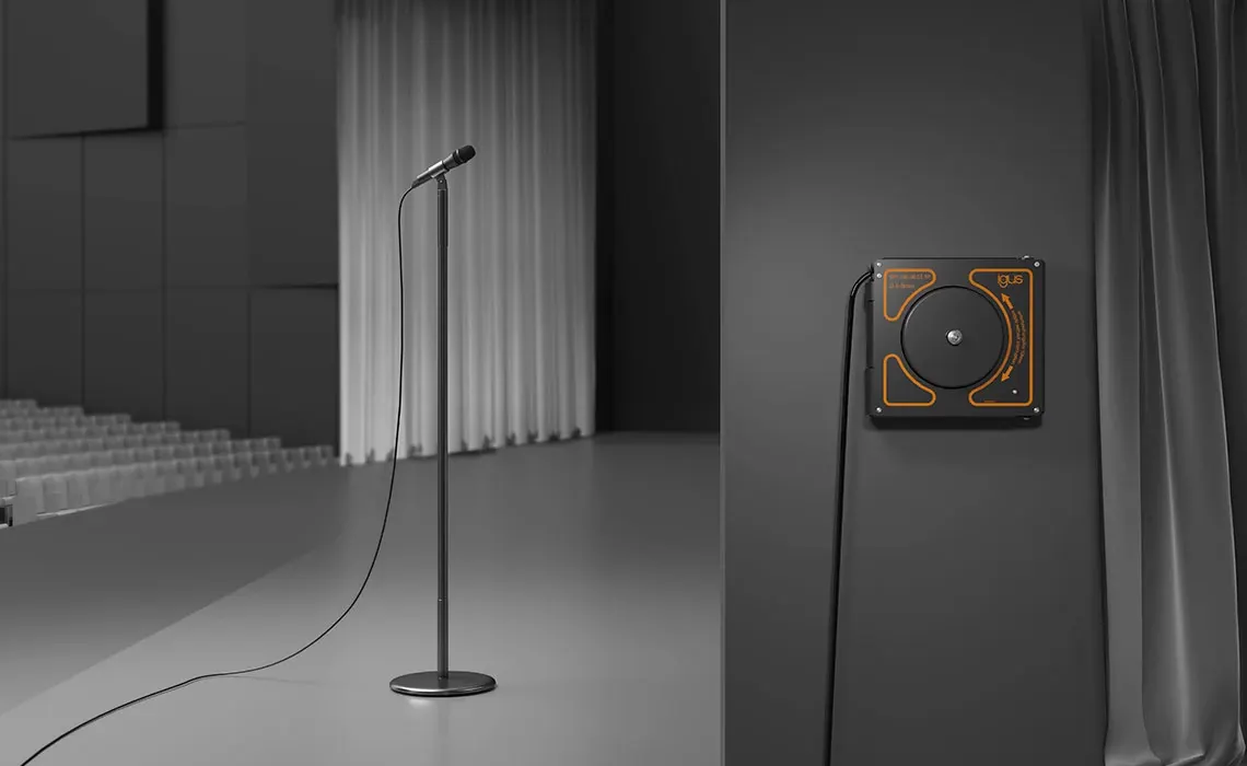 e-spool flex sur scènes et plateaux