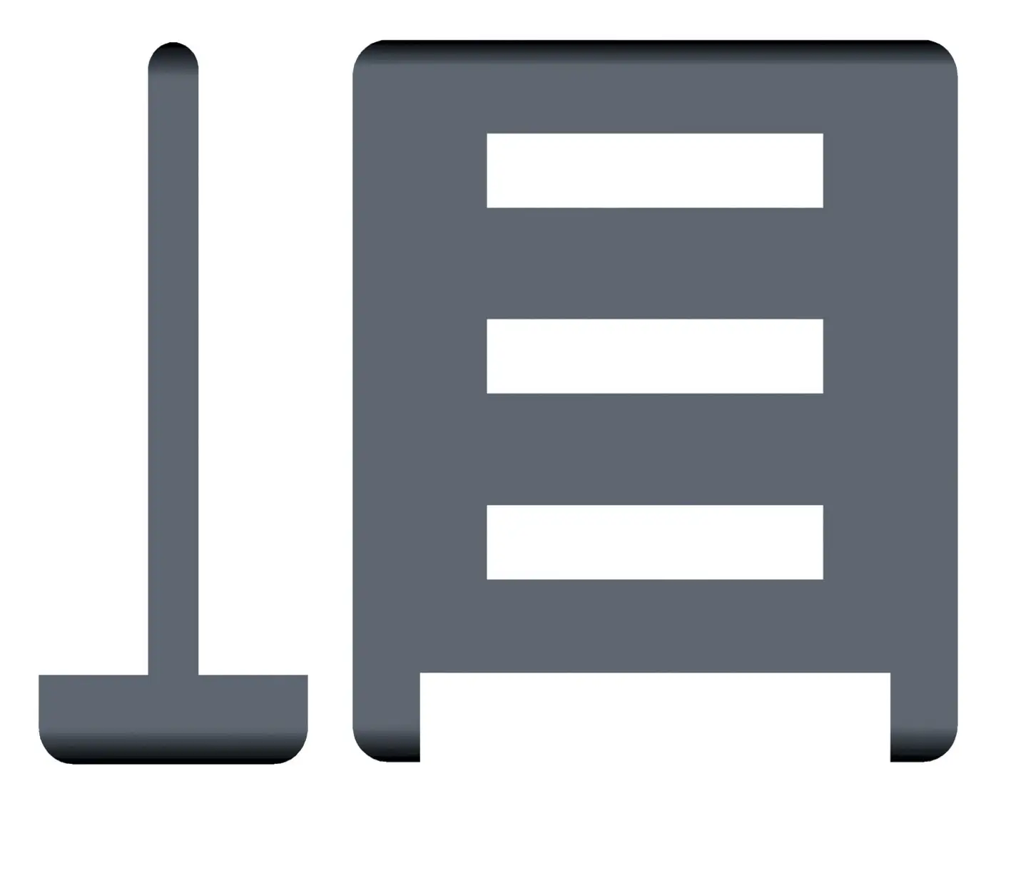 Separator, slotted, unassembled