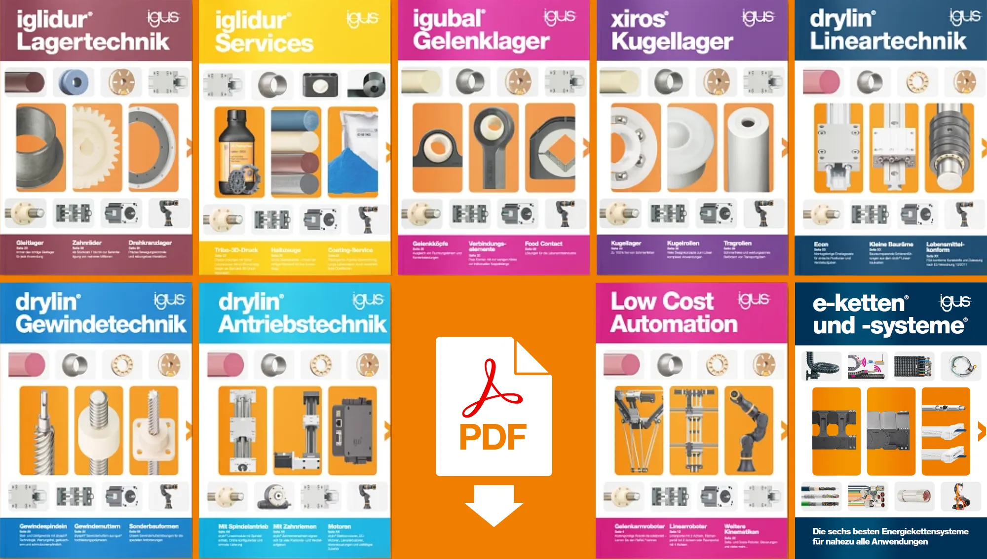 Produktkataloge von igus