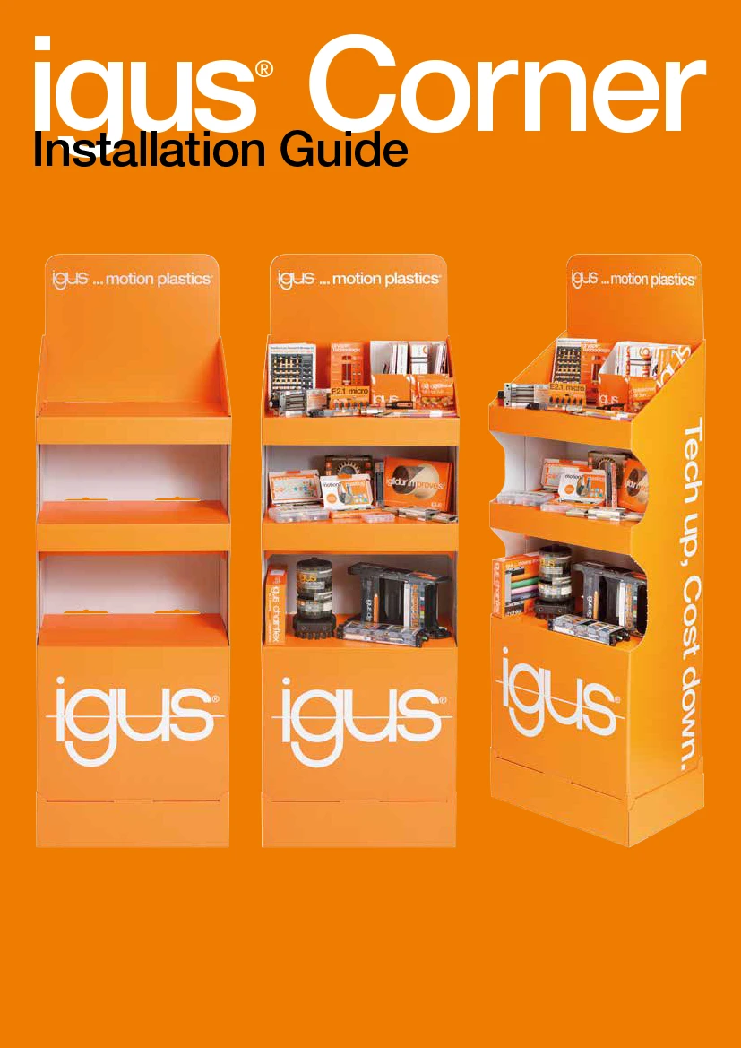 Instruções de montagem para o igus Corner