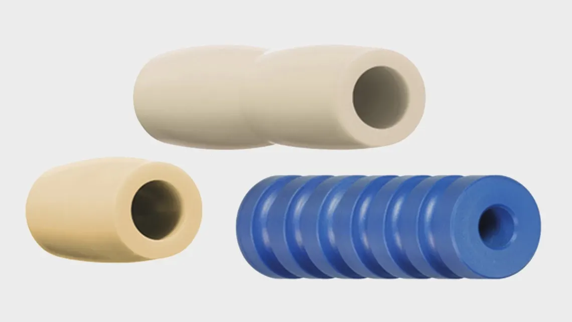 Geometrias especiais de roletes de faca