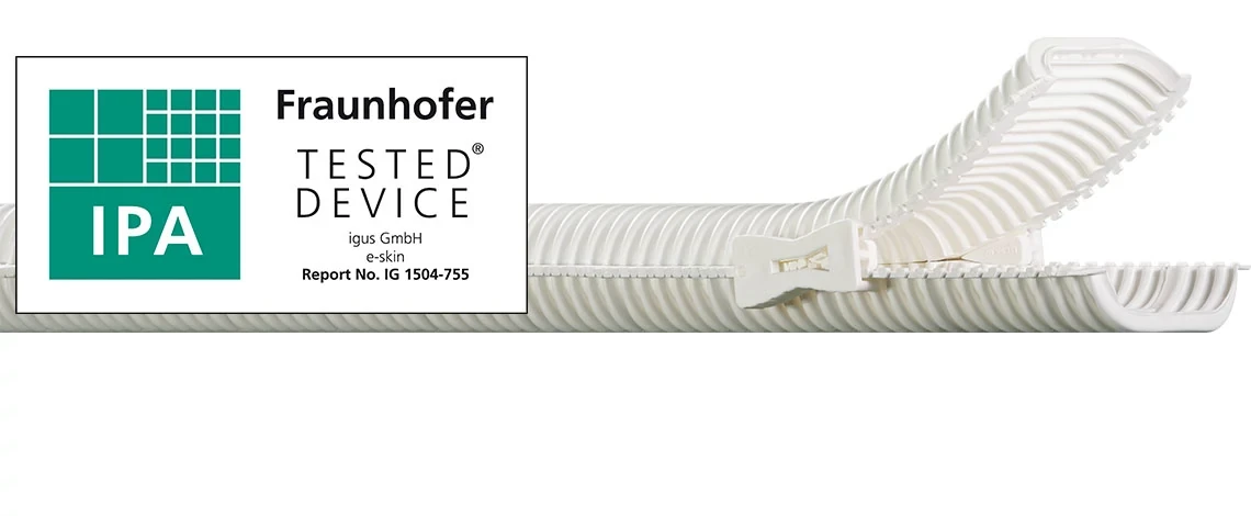 Korrugerat rör e-skin