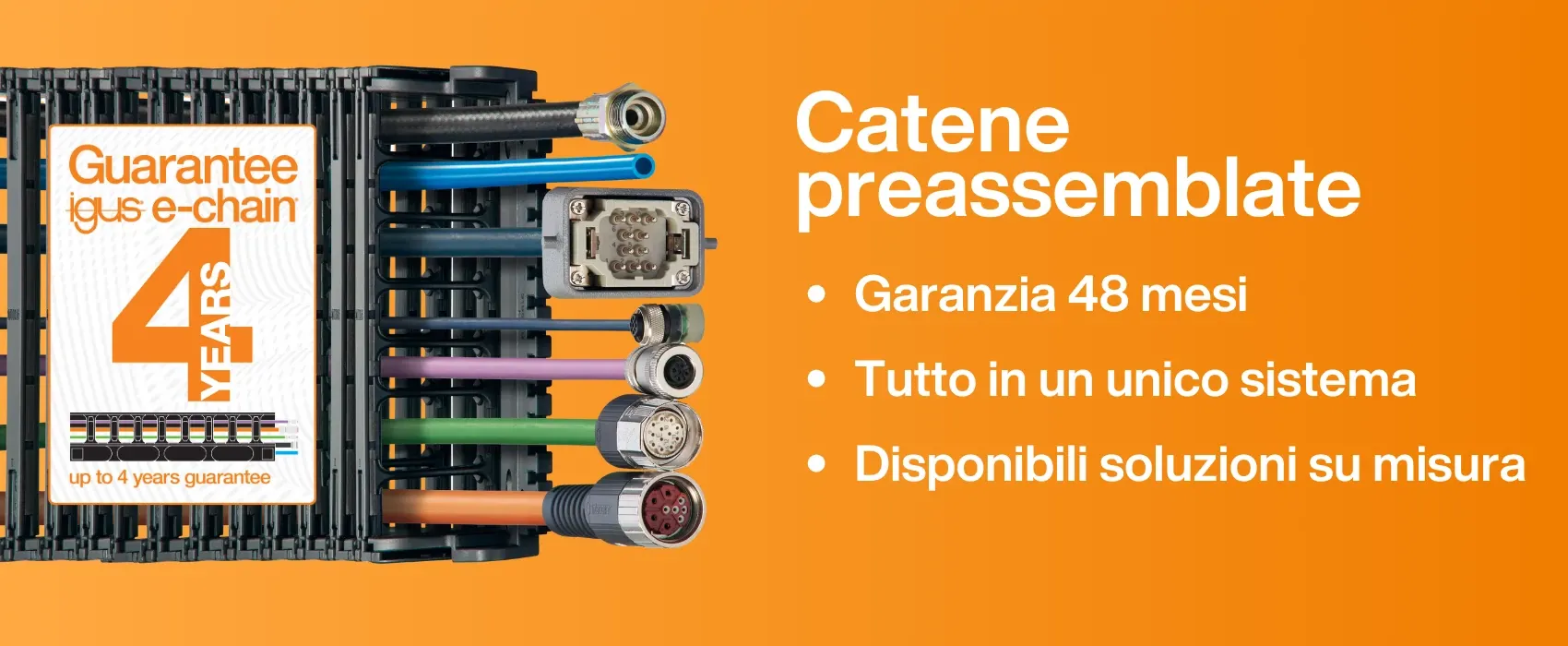 Catene portacavi preassemblate