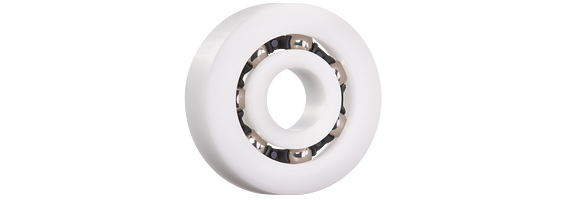 radial deep groove ball bearing, xiros, made of xirodur B180