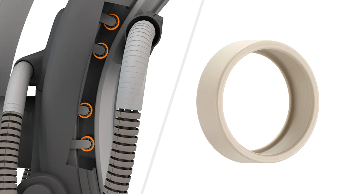 C-arm and plastic roller adapter