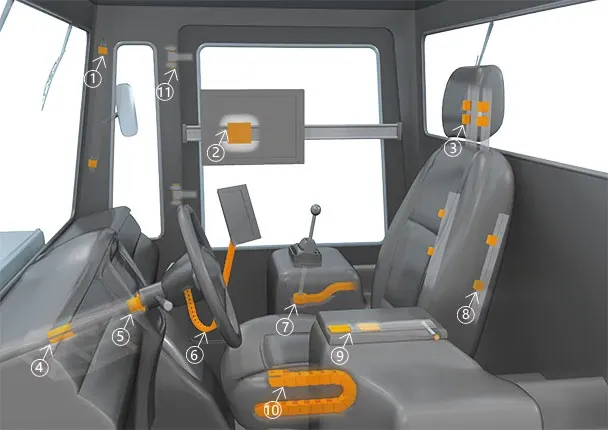 cabine de conduite machines agricoles