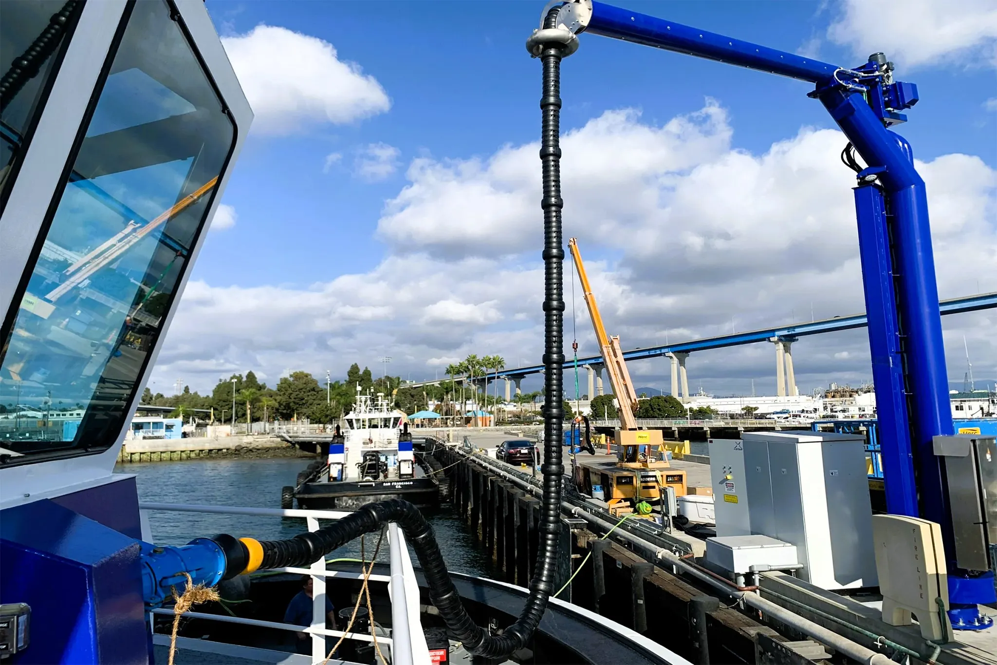 e-dispenser am Hafen von San Diego
