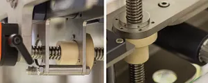 Quer- und Höhenverstellung Riemenstation
