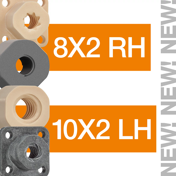 Neue Gewinde Größen