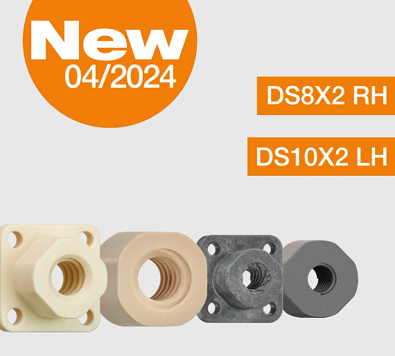 Injection moulded lead screw nuts