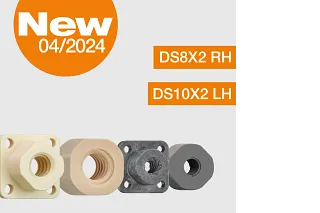 Enjeksiyon kalıplı vidalı mil somunları