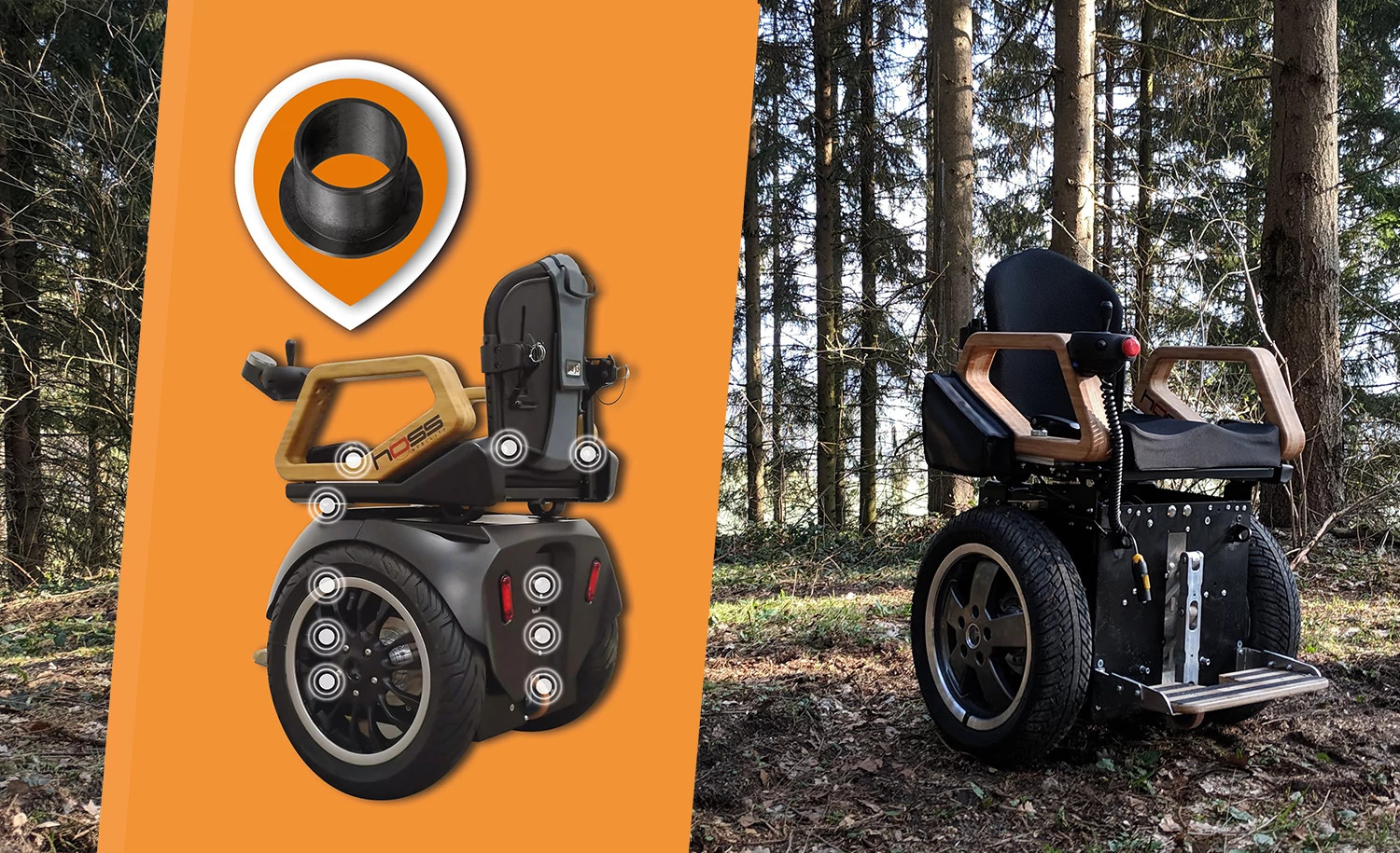 Balance-Rollstuhl von Hoss Mobility