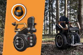 iglidur plain bearings in the Hoss Mobility wheelchair