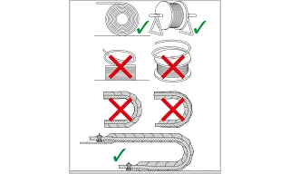 Verlegungsrichtlinien: So verlegt Kabel in einer Energiekette richtig.