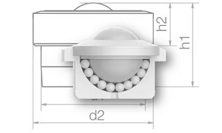 Plastic ball transfer units