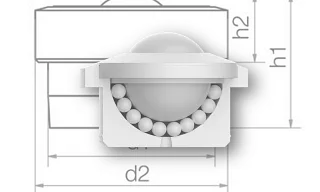 Plastic ball transfer units