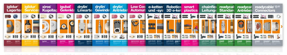 Printed compact catalogues from igus