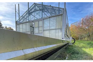 Mobilt rullande växthus