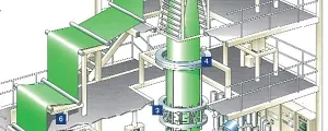 Blown film line