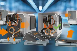 readychain eco-rack from igus optimises the use of lorries’ loading areas and reduces forwarding costs