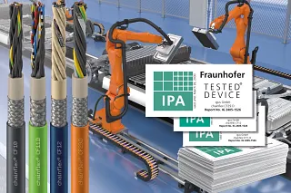 igus qualifiziert als erster Anbieter seine halogenfreien e-ketten TPE-Leitungen für die IPA-Trockenreinraumklassen 4 und 5