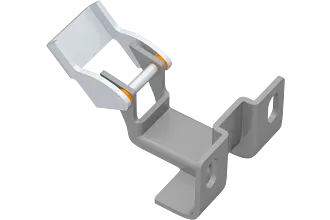 Plain bearing in the rear hatch hinge