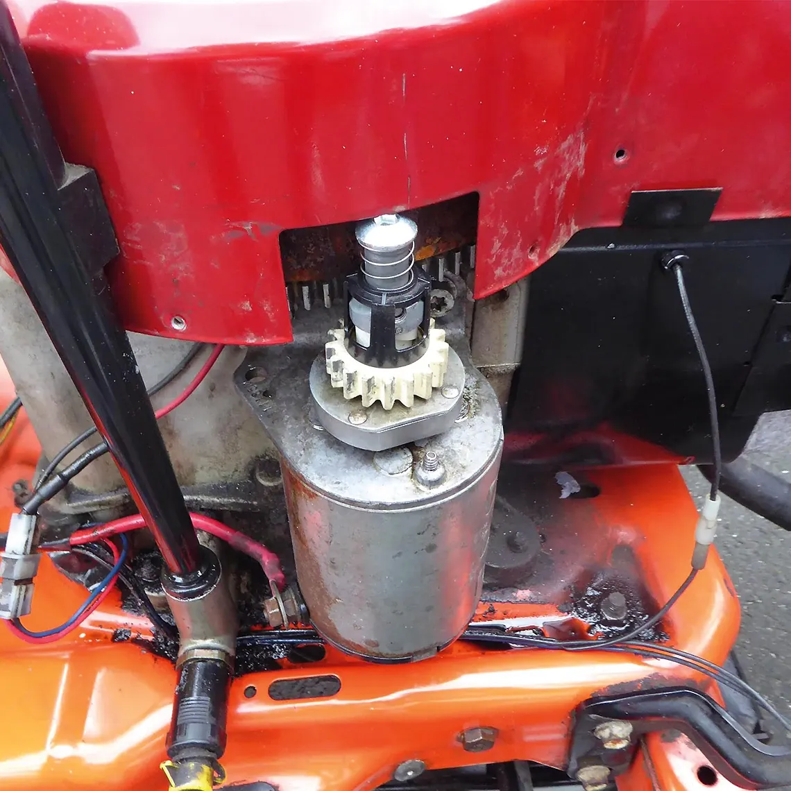 3D printed gear in a tractor