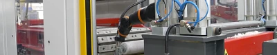 Industrieroboter bedruckt Halbzeuge