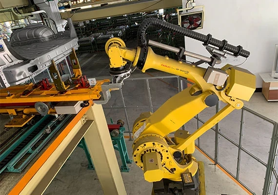 Przykład zastosowania z prętem światłowodowym